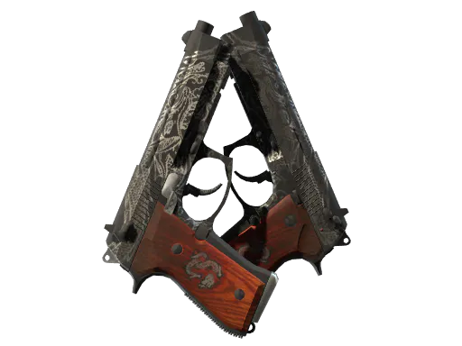 StatTrak™ Dual Berettas Dualing Dragons Battle-Scarred - Preço e onde comprar no CS2