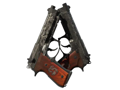 StatTrak™ Dual Berettas Dualing Dragons Well-Worn - Preço e onde comprar no CS2