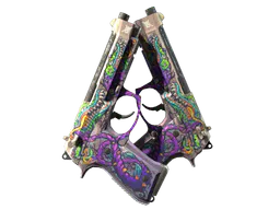 Dual Berettas | Flora Carnivora (Well-Worn) — skin CS2