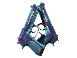 Dual Berettas | Hydro Strike (Battle-Scarred) — skin CS2
