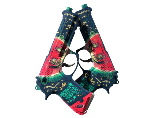 StatTrak™ Dual Berettas Melondrama Well-Worn - Preço e onde comprar no CS2