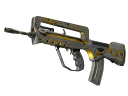 FAMAS | Neural Net (Battle-Scarred) — skin CS2