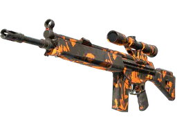 G3SG1 | Orange Crash (Well-Worn) — skin CS2