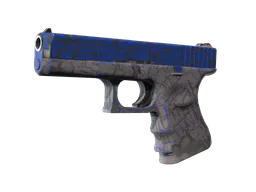 Glock-18 | Blue Fissure (Well-Worn) — skin CS2