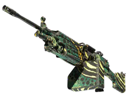 M249 | Emerald Poison Dart (Well-Worn) — skin CS2