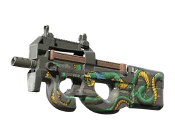 P90 | Emerald Dragon (Well-Worn) — skin CS2