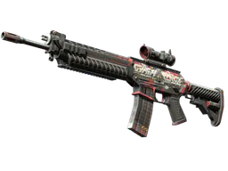 SG 553 | Cyberforce (Well-Worn) — skin CS2