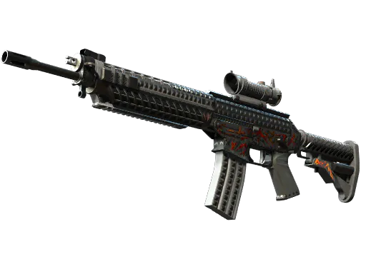 StatTrak™ SG 553 Heavy Metal Battle-Scarred - Preço e onde comprar no CS2