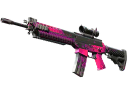 SG 553 | Pulse (Well-Worn) — skin CS2