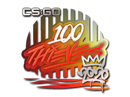Sticker 100 Thieves | 2020 RMR - Preço e onde comprar no CS2