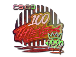 Sticker 100 Thieves (Holo) | 2020 RMR - Preço e onde comprar no CS2