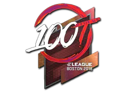 Sticker 100 Thieves (Holo) | Boston 2018 - Preço e onde comprar no CS2