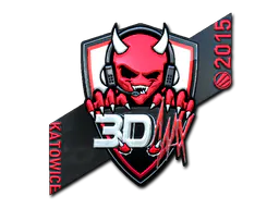 Sticker 3DMAX (Foil) | Katowice 2015 - Preço e onde comprar no CS2