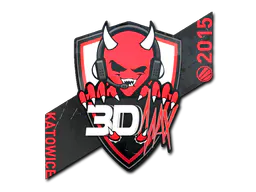 Sticker 3DMAX | Katowice 2015 - Preço e onde comprar no CS2