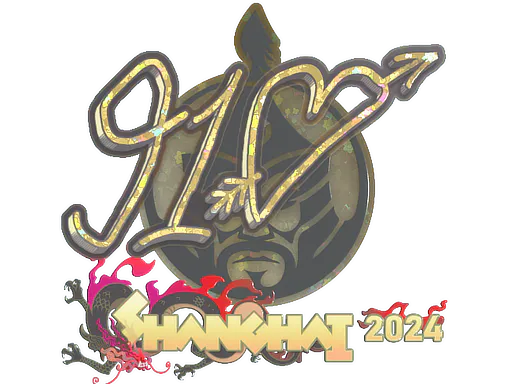 Sticker 910 (Glitter) | Shanghai 2024 - Preço e onde comprar no CS2