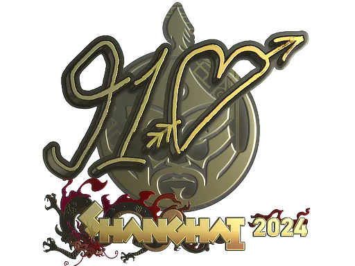 Sticker 910 (Gold) | Shanghai 2024 - Preço e onde comprar no CS2