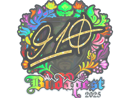 Sticker 910 (Holo) | Budapest 2025 - Preço e onde comprar no CS2