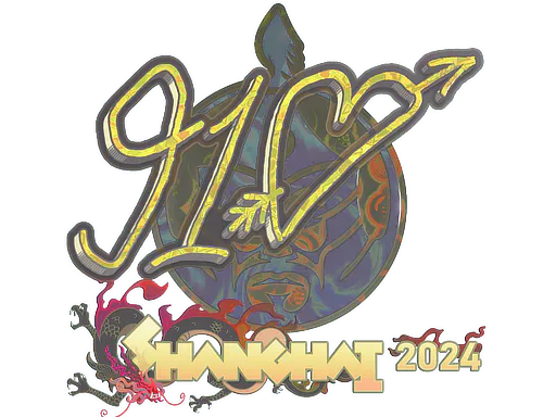 Sticker 910 (Holo) | Shanghai 2024 - Preço e onde comprar no CS2