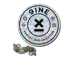 Sticker 9INE (Glitter) | Paris 2023 - Preço e onde comprar no CS2