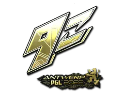 Sticker 9z Team (Gold) | Antwerp 2022 - Preço e onde comprar no CS2