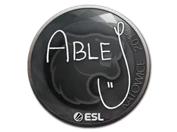 Sticker ableJ | Katowice 2019 - Preço e onde comprar no CS2