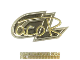 Sticker acoR (Gold) | Copenhagen 2024 - Preço e onde comprar no CS2
