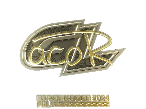 Sticker acoR (Gold) | Copenhagen 2024 - Preço e onde comprar no CS2