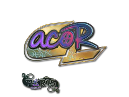 Sticker acoR (Holo) | Paris 2023 - Preço e onde comprar no CS2