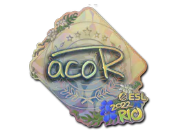 Sticker acoR (Holo) | Rio 2022 - Preço e onde comprar no CS2