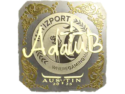 Sticker adamb (Gold) | Austin 2025 - Preço e onde comprar no CS2