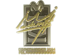 Sticker adamS (Gold) | Copenhagen 2024 - Preço e onde comprar no CS2