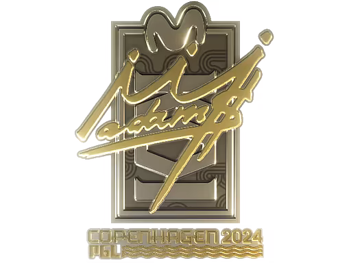 Sticker adamS (Gold) | Copenhagen 2024 - Preço e onde comprar no CS2