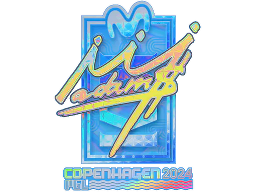 Sticker adamS (Holo) | Copenhagen 2024 - Preço e onde comprar no CS2