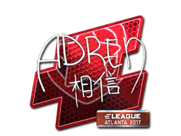 Sticker AdreN (Foil) | Atlanta 2017 - Preço e onde comprar no CS2
