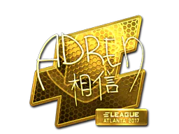 Sticker AdreN (Gold) | Atlanta 2017 - Preço e onde comprar no CS2