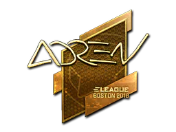 Sticker AdreN (Gold) | Boston 2018 - Preço e onde comprar no CS2