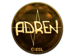 Sticker AdreN (Gold) | Katowice 2019 - Preço e onde comprar no CS2