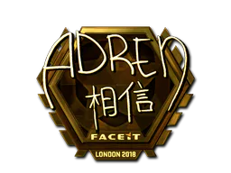 Sticker AdreN (Gold) | London 2018 - Preço e onde comprar no CS2