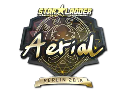 Sticker Aerial (Gold) | Berlin 2019 - Preço e onde comprar no CS2