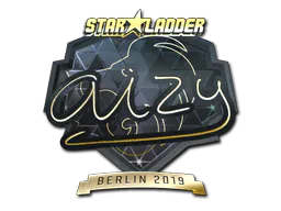 Sticker aizy (Gold) | Berlin 2019 - Preço e onde comprar no CS2