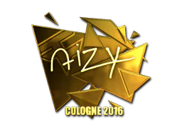 Sticker aizy (Gold) | Cologne 2016 - Preço e onde comprar no CS2