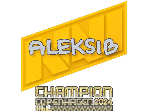 Sticker Aleksib (Champion) | Copenhagen 2024 - Preço e onde comprar no CS2