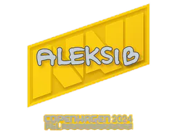 Sticker Aleksib | Copenhagen 2024 - Preço e onde comprar no CS2