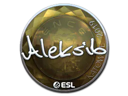 Sticker Aleksib (Foil) | Katowice 2019 - Preço e onde comprar no CS2