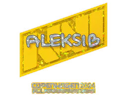Sticker Aleksib (Glitter) | Copenhagen 2024 - Preço e onde comprar no CS2
