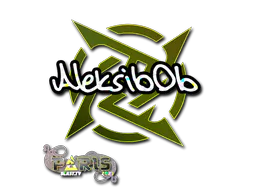 Sticker Aleksib (Glitter) | Paris 2023 - Preço e onde comprar no CS2