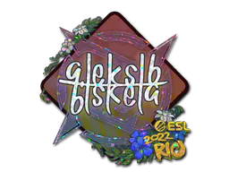 Sticker Aleksib (Glitter) | Rio 2022 - Preço e onde comprar no CS2