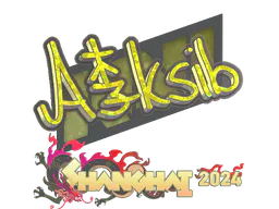 Sticker Aleksib (Glitter) | Shanghai 2024 - Preço e onde comprar no CS2