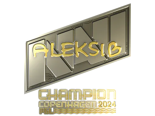 Sticker Aleksib (Gold, Champion) | Copenhagen 2024 - Preço e onde comprar no CS2