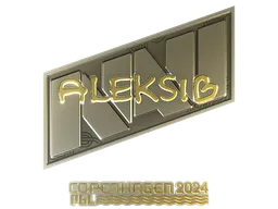 Sticker Aleksib (Gold) | Copenhagen 2024 - Preço e onde comprar no CS2